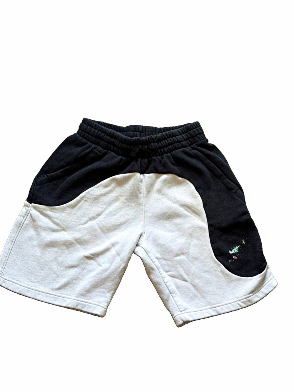 Nike Black and White Colorblock Kids Shorts